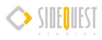 Il logo degli sviluppatori tedeschi di SideQuest Studios, gli autori dei due Soldner-X, di Rainbow Moon e del prossimo Rainbow Skies
